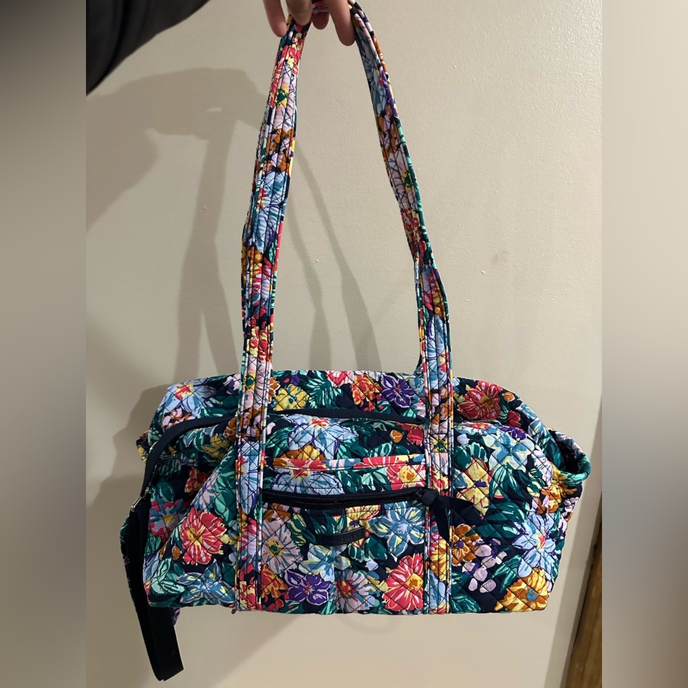 Vera Bradley Happy Blooms Mini Duffle Bag